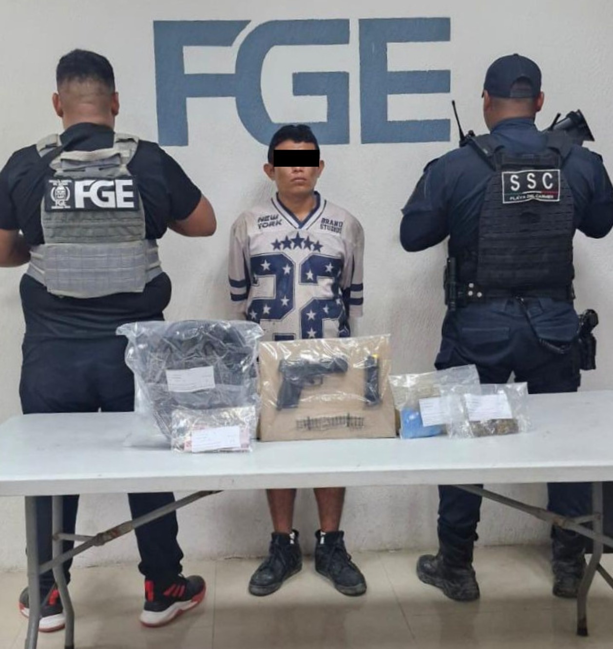 Detienen FGE Quintana Roo y Policía de Playa del Carmen a una persona tras ataque armado en colonia irregular