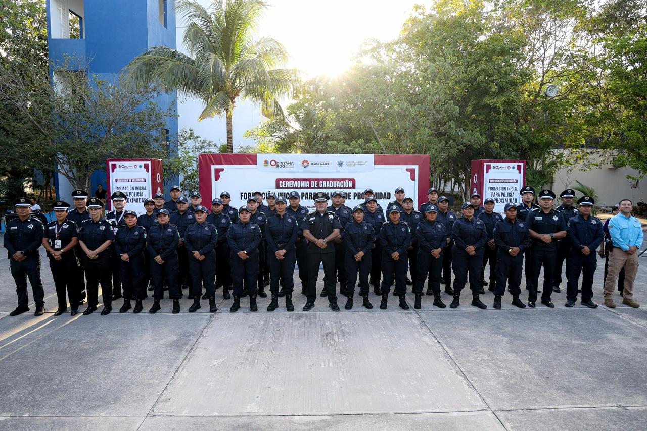 POLICÍA CANCÚN SE FORTALECE CON NUEVA GENERACIÓN DE AGENTES DE PROXIMIDAD