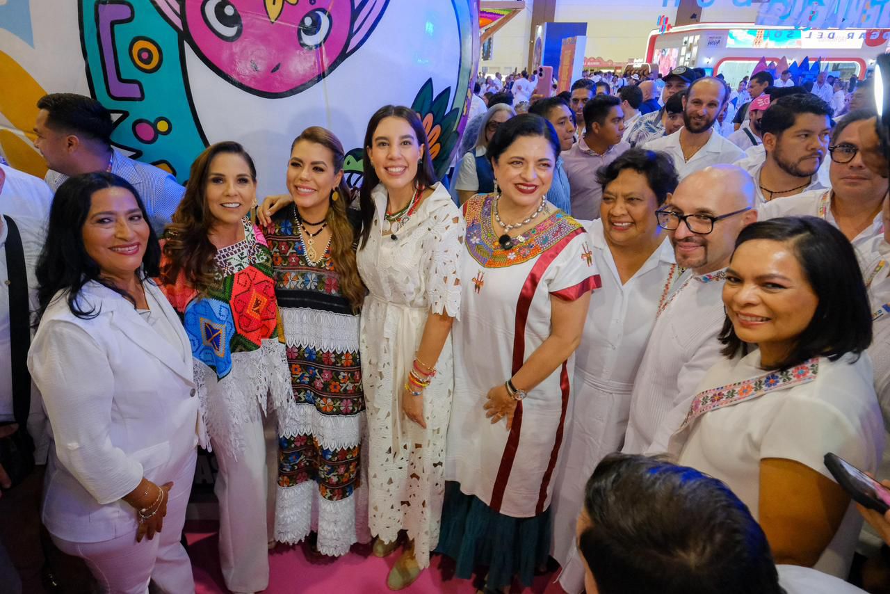 Mara Lezama participa en inauguración del Tianguis Turístico México 2026 en Acapulco junto a Rosa Icela Rodríguez y Josefina Rodríguez Zamora