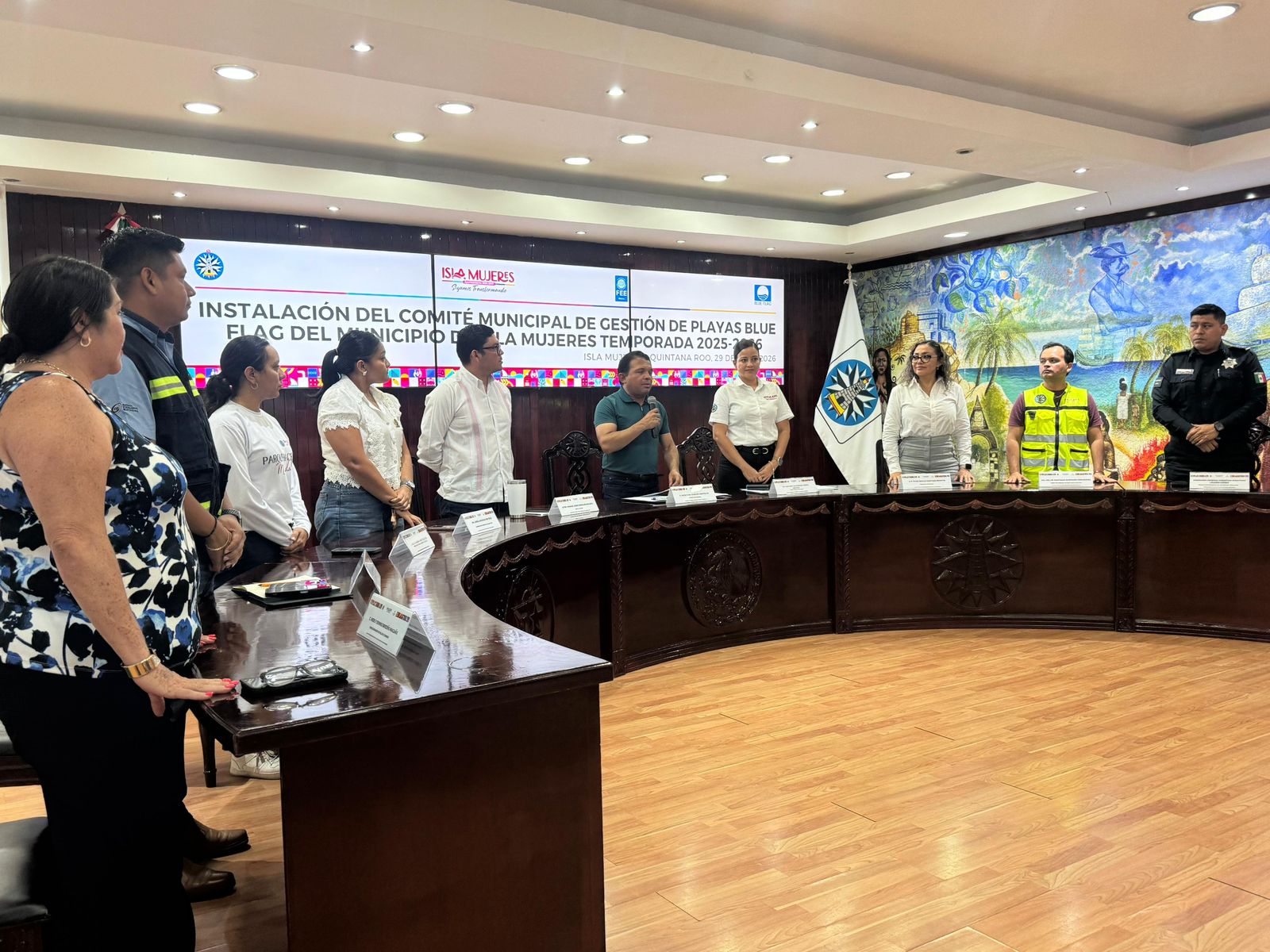 Gobierno Municipal instala el Comité de Gestión para preservar certificaciones Blue Flag en Isla Mujeres