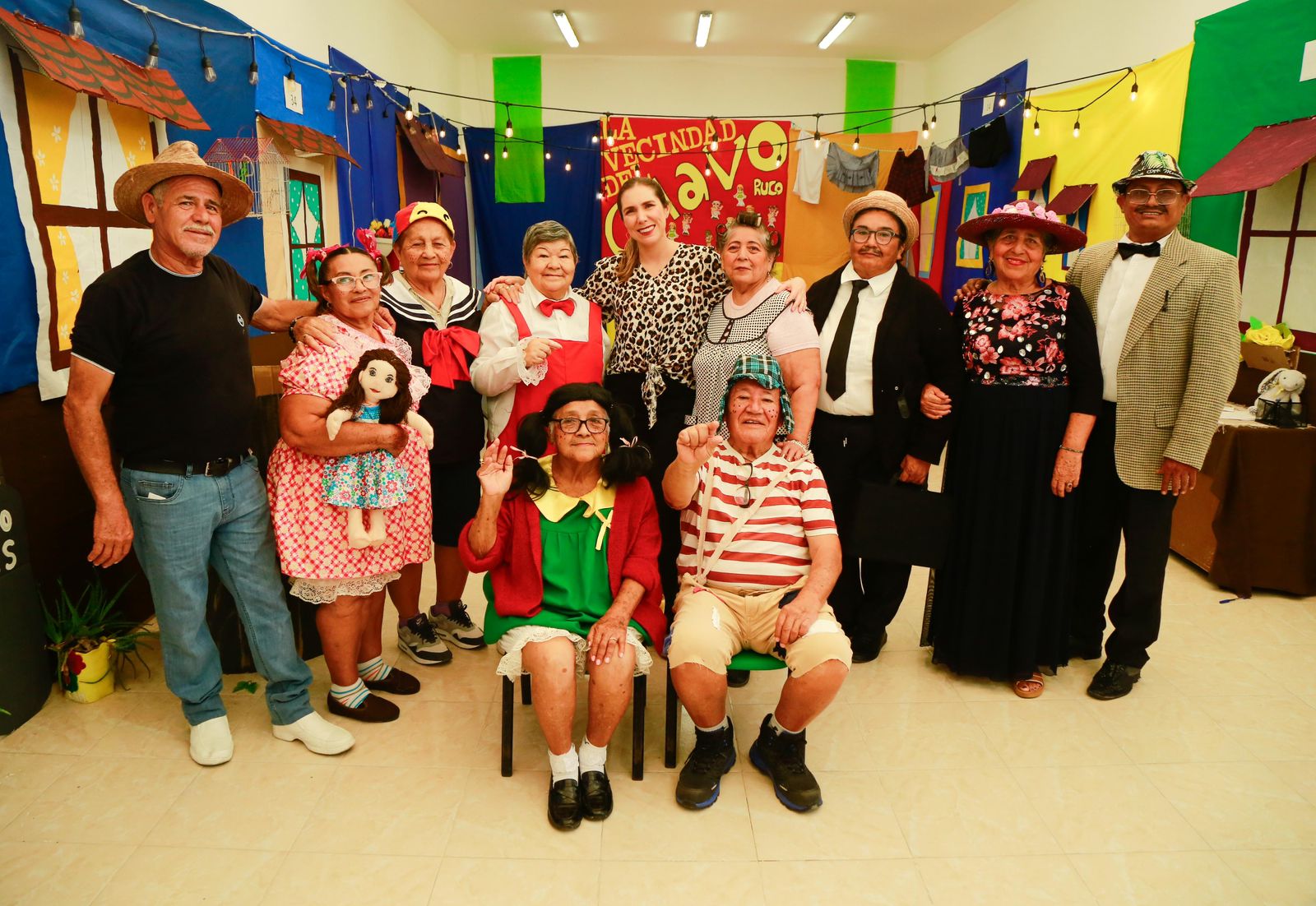 Casa del Adulto Mayor de Ciudad Mujeres celebra el Día del Niño y la Niña con puesta en escena de La Vecindad del Chavo