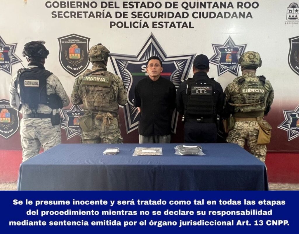 Se realiza la detención de Wiliam Alberto “N”, presunto implicado en delitos Contra la Salud