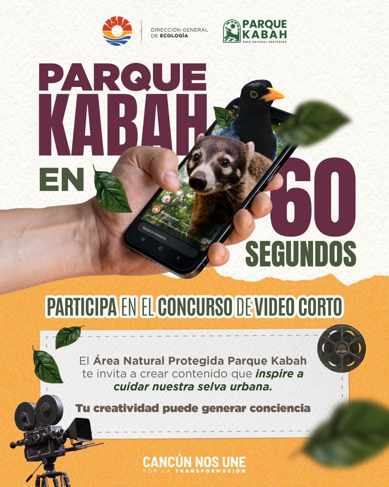 INVITA AYUNTAMIENTO DE BJ A PARTICIPAR EN EL CONCURSO “PARQUE KABAH EN 60 SEGUNDOS”