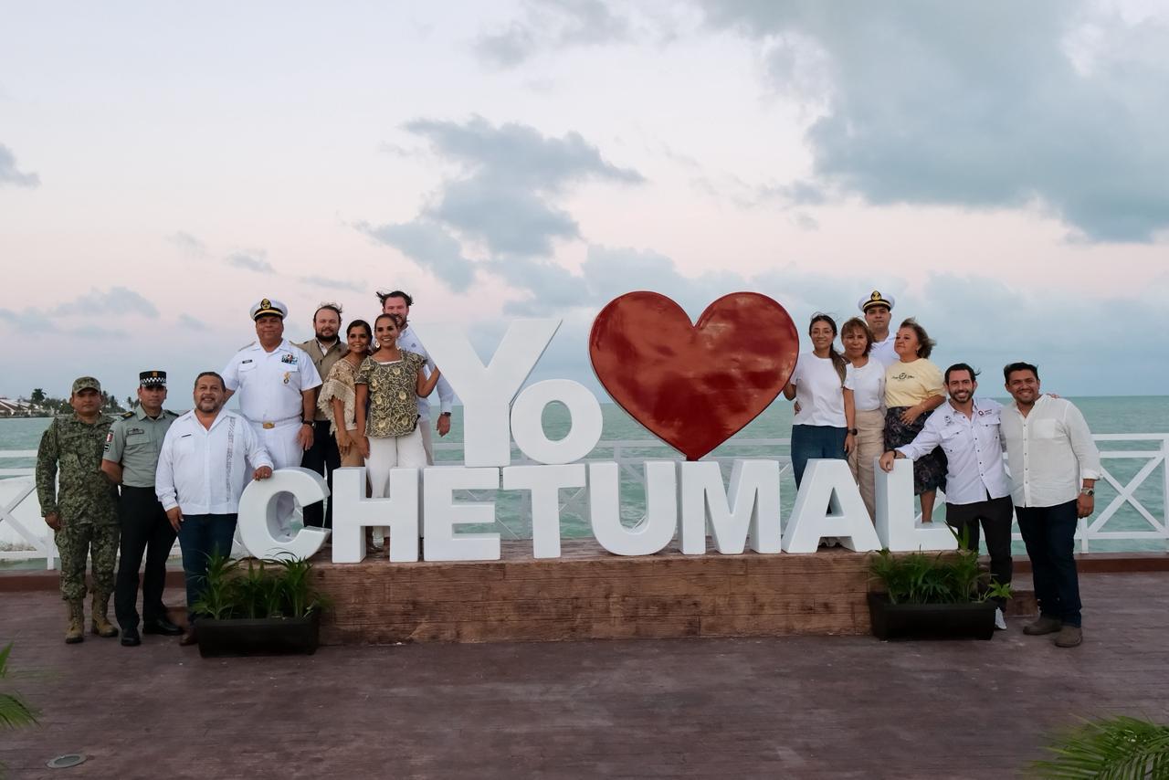 Inaugura Mara Lezama el Portal Marítimo de Chetumal como nuevo atractivo turístico de la Bahía