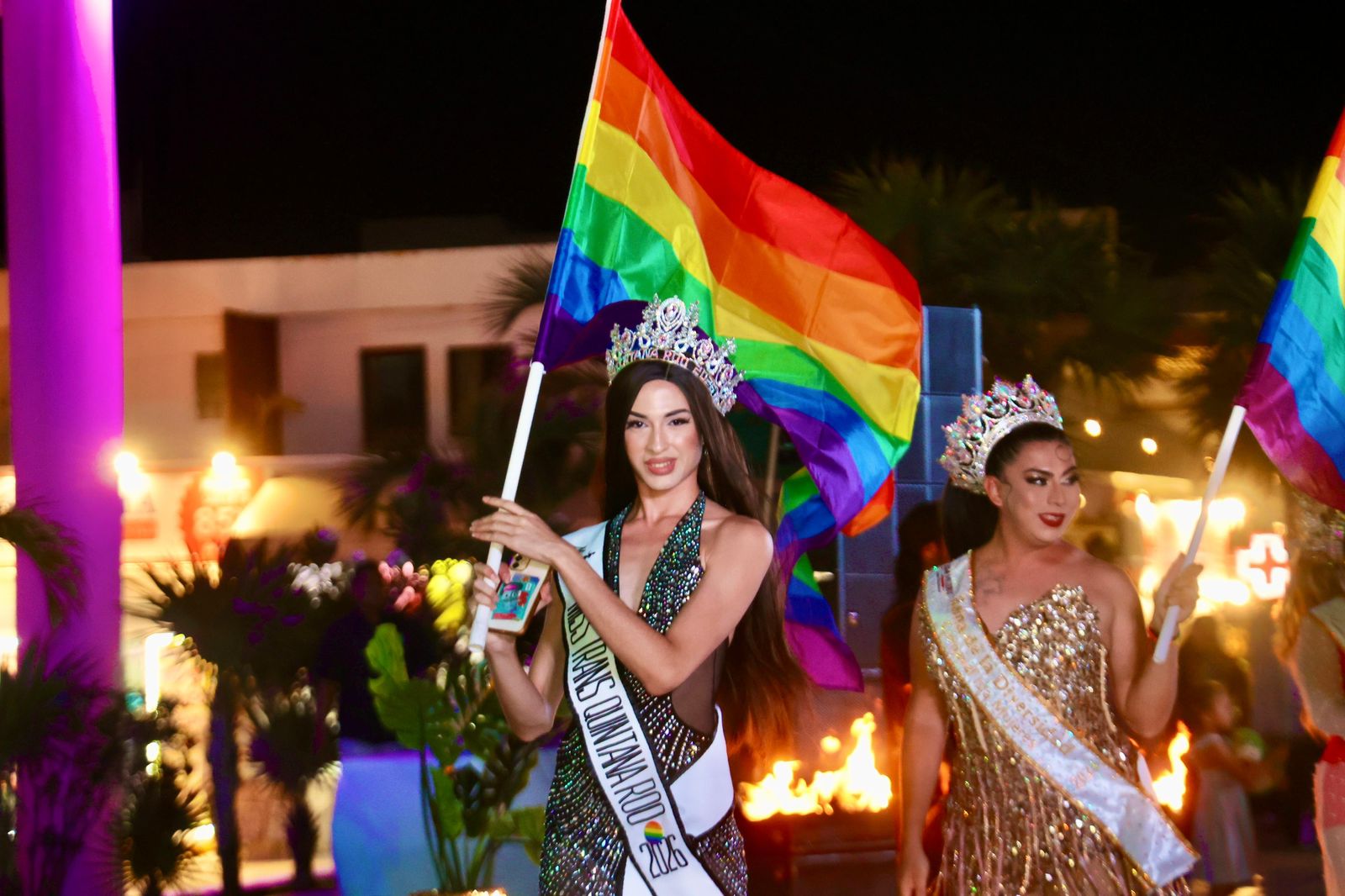 Gobierno de Isla Mujeres refrenda su compromiso con la inclusión y el respeto con el Encendido de Luces del Mes del Orgullo