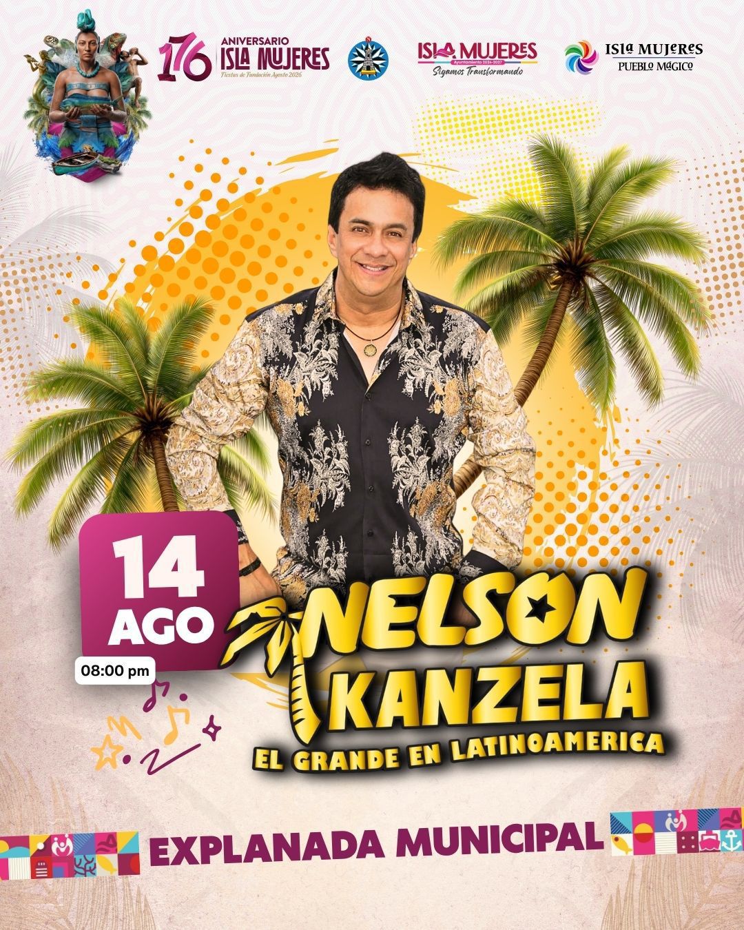 Atenea Gómez Ricalde presenta la cartelera oficial de las Fiestas de Fundación por el 176 Aniversario de Isla Mujeres