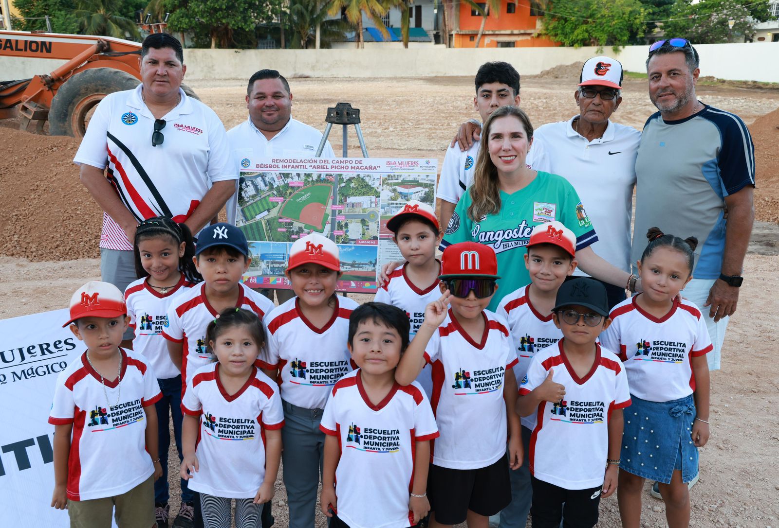 Atenea inicia la transformación del Campo de Béisbol Infantil “Ariel Picho Magaña” en Isla Mujeres