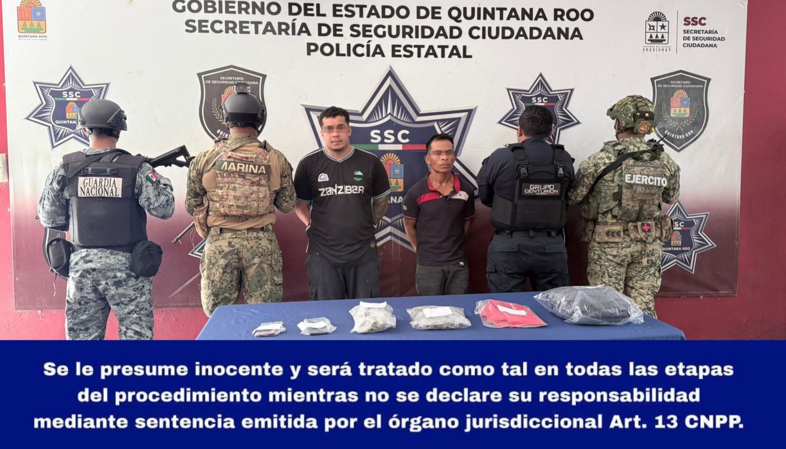 Se realiza la detención de Gerardo “N” y Jordy Yeruan “N”, presuntos implicados en delitos Contra la Salud.