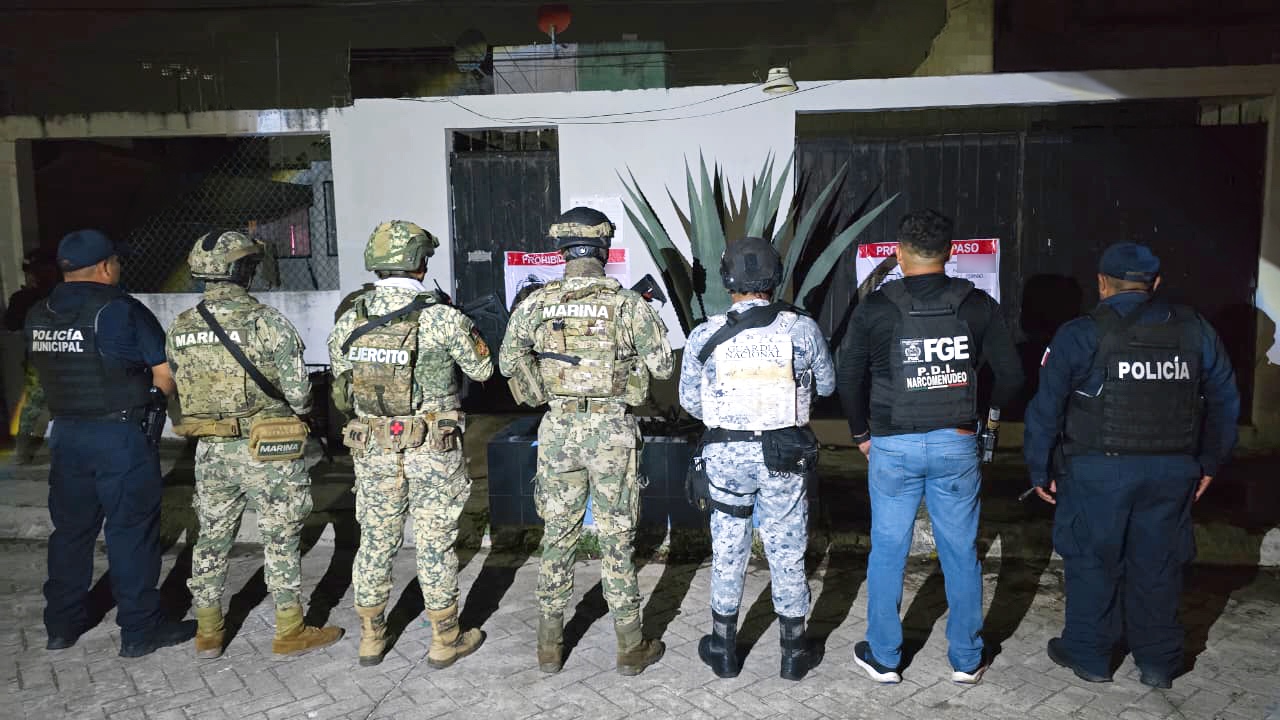 Aseguran autoridades 166 kilos de marihuana durante un cateo en Benito Juárez
