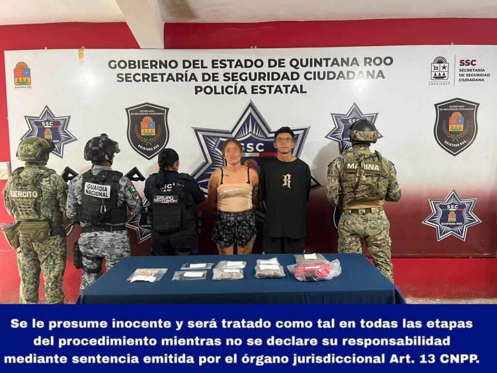 Se realiza la detención de Graciela “N” y Saul Gaspar “N”, presuntos implicados en delitos Contra la Salud.