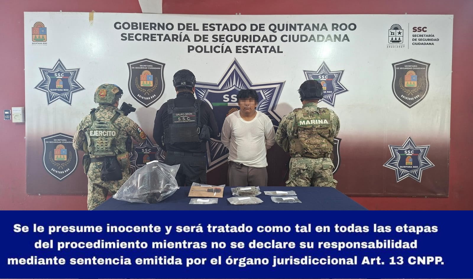 Se realiza la detención de Eduardo Alejandro “N”, presunto implicado en delitos Contra la Salud.