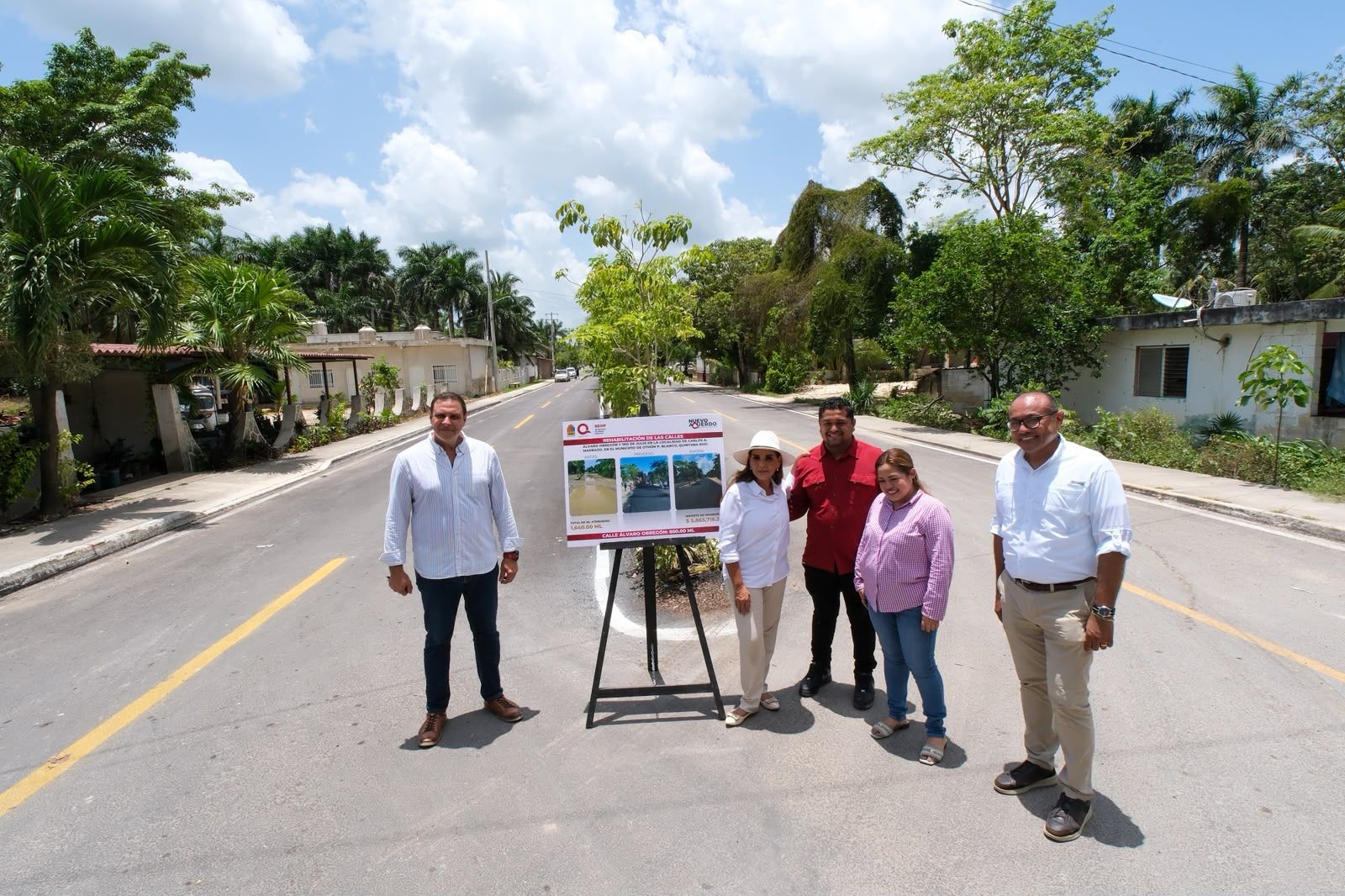 Devuelve Mara Lezama movilidad y seguridad vial tras 15 años de abandono con rehabilitación de calles en Carlos A. Madrazo