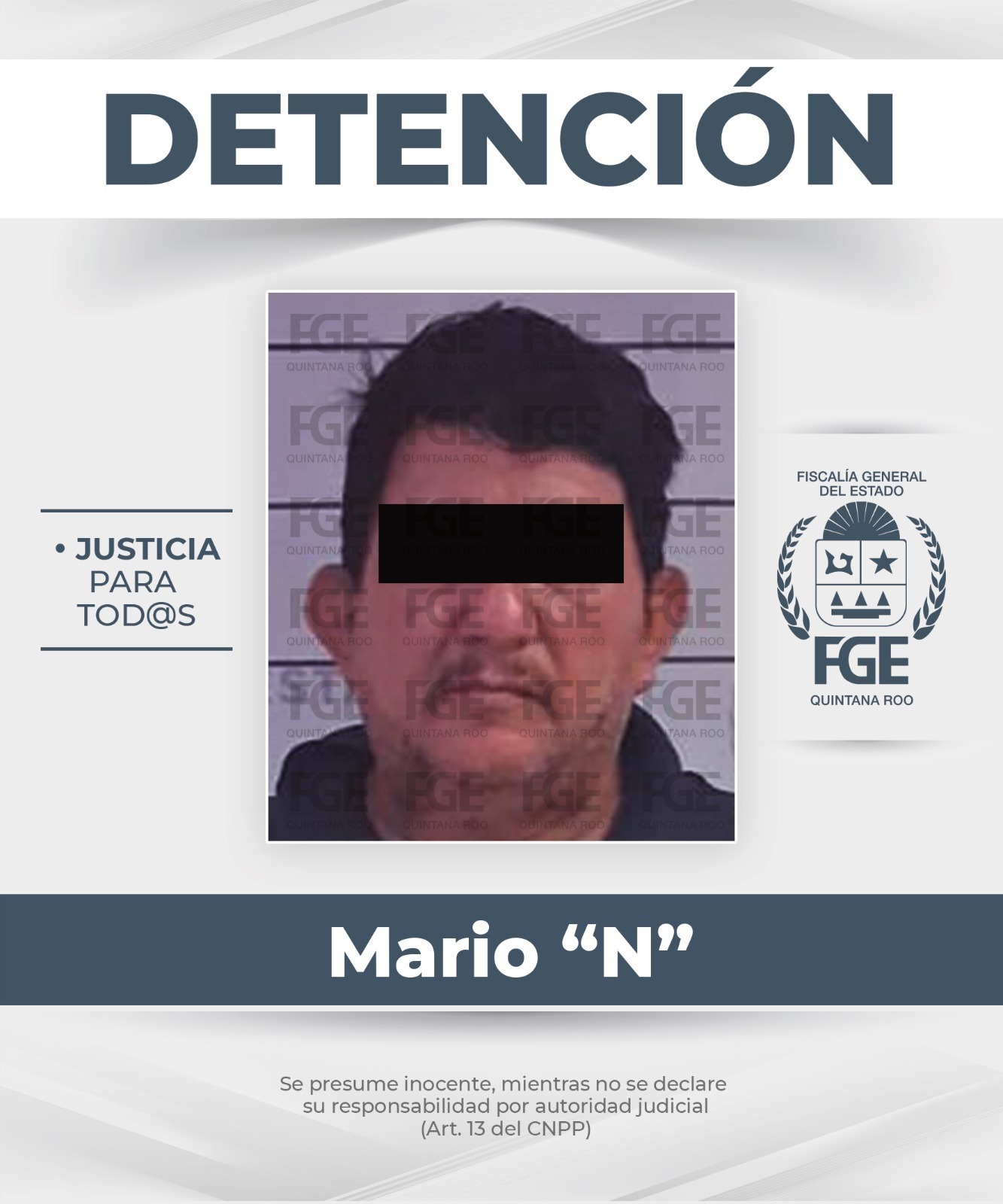 Detienen autoridades a un sujeto en Othón P. Blanco, por probable narcomenudeo