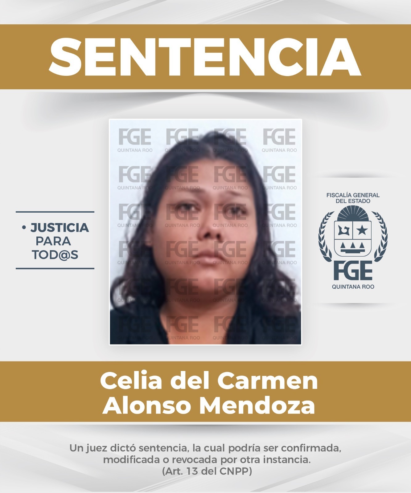 Obtiene FGE Quintana Roo sentencia de 25 años para tres personas por homicidio calificado en Benito Juárez