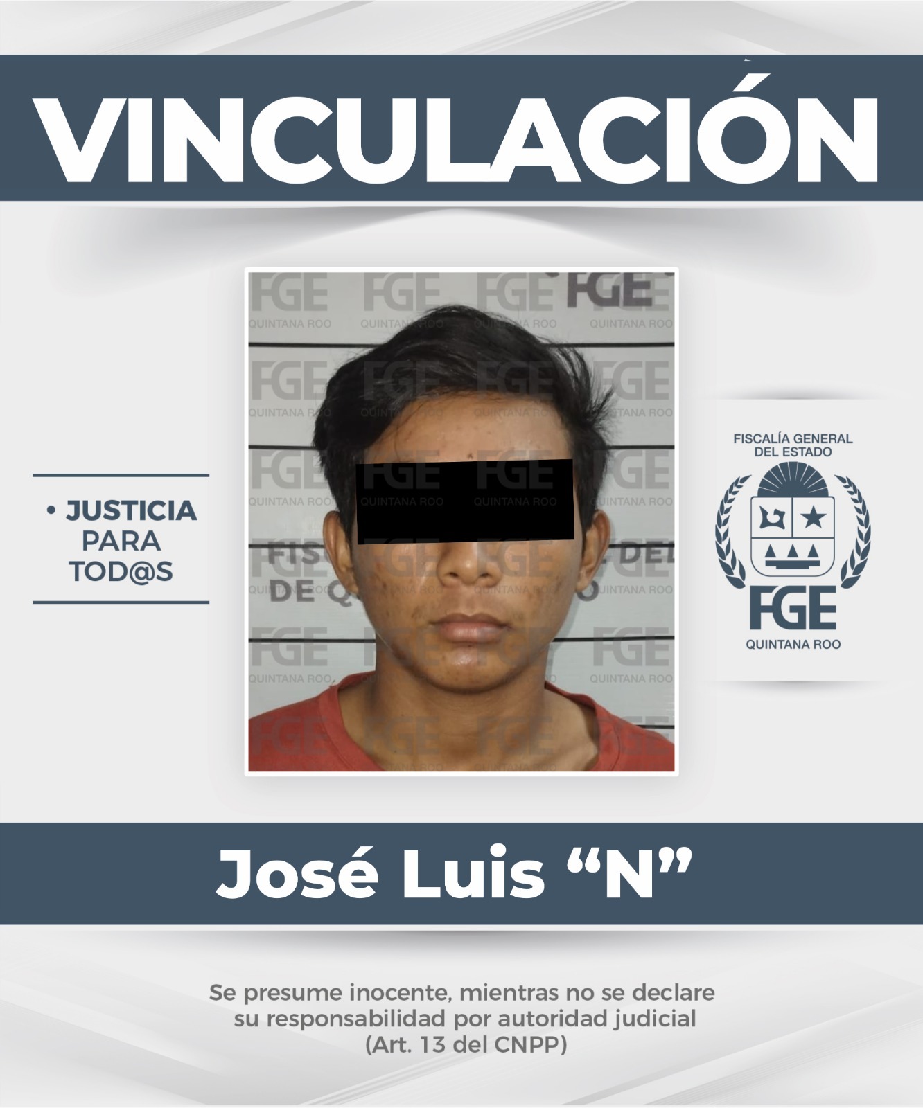 Obtiene FGE Quintana Roo vinculación a proceso para una persona por su probable participación en robo de vehículo con violencia