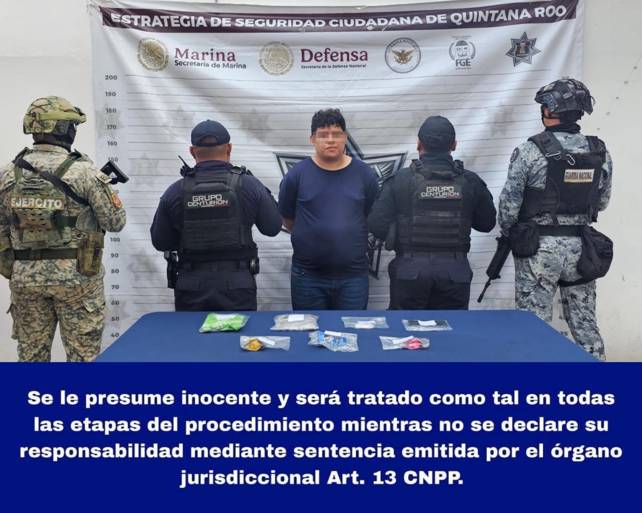 Se realiza la detención de Luis Gustavo “N”, por su presunta responsabilidad en delitos Contra la Salud.