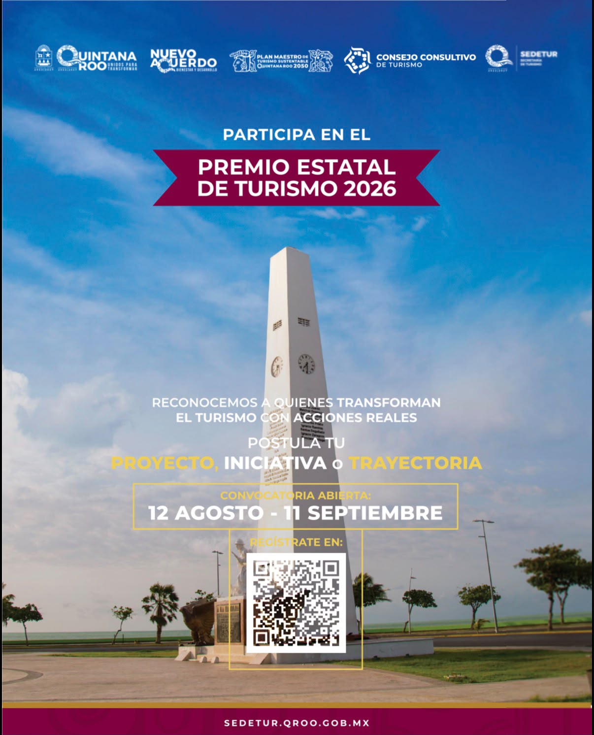 Abre SEDETUR la Convocatoria al Premio Estatal de Turismo 2026