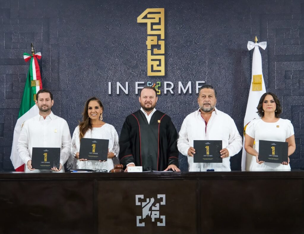 Asiste Mara Lezama al Primer Informe 2025-2026 del Poder Judicial de Quintana Roo