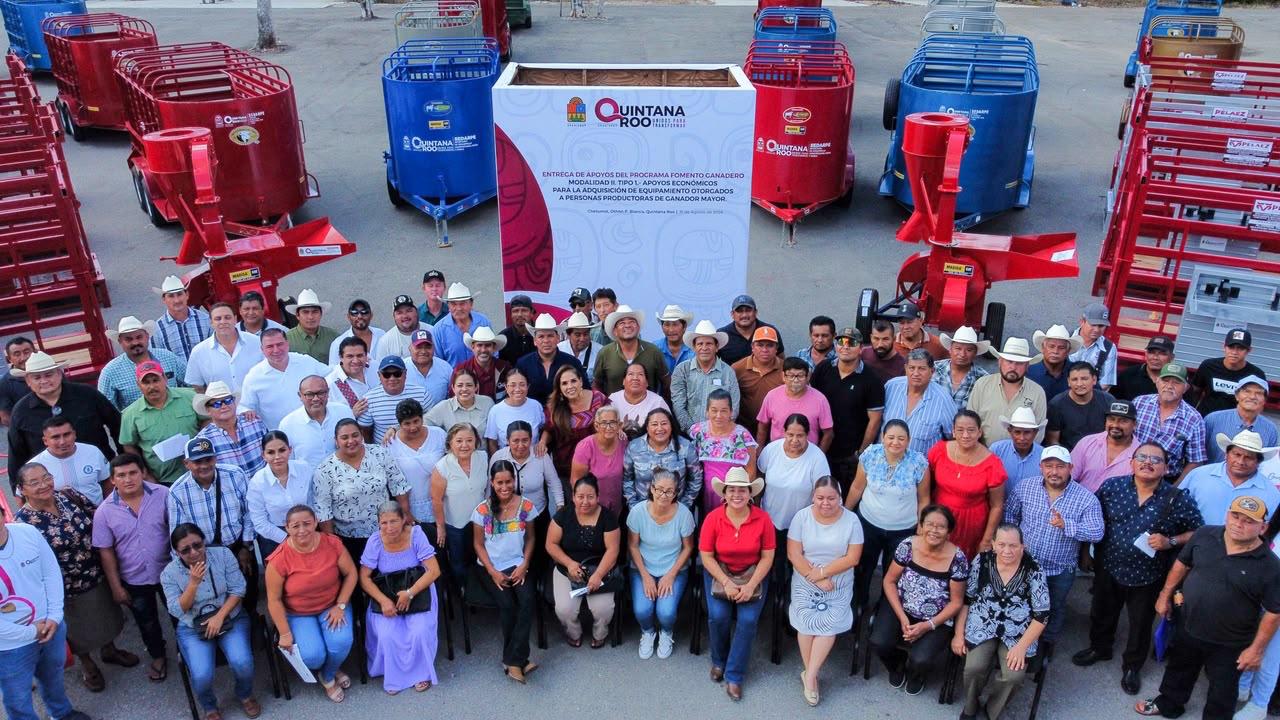 Impulsa Mara Lezama productividad del campo con entrega de nuevo equipamiento ganadero