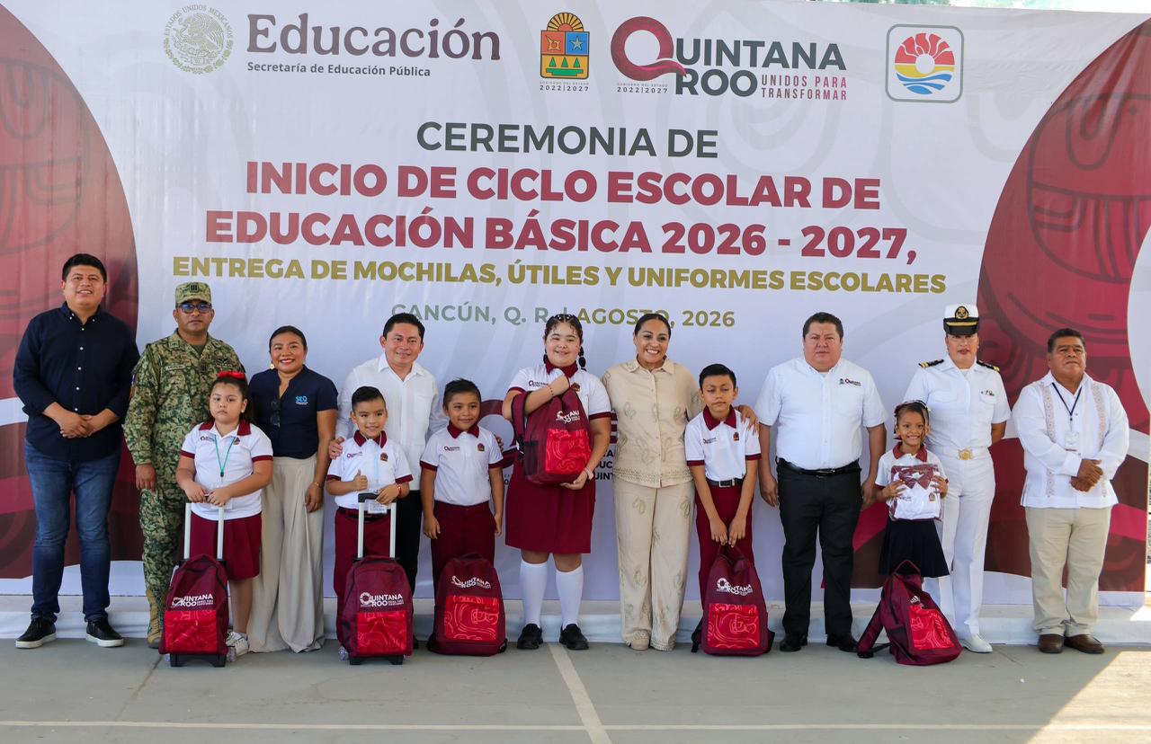 PARTICIPA AYUNTAMIENTO DE BJ EN INICIO DE CICLO ESCOLAR 2026-2027