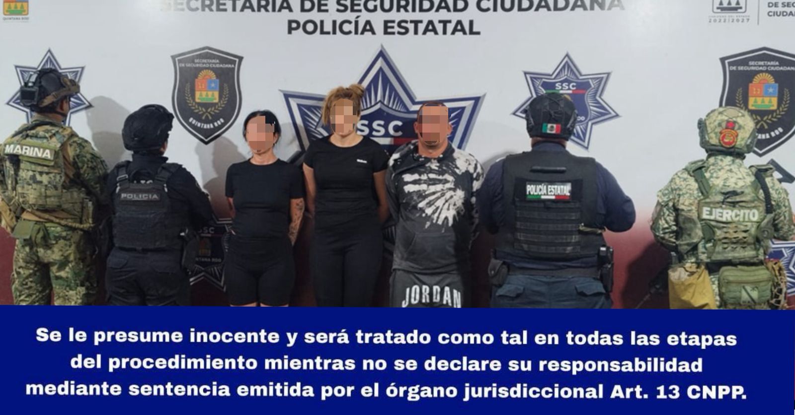 Se realiza la detención de Alejandro “N”, Llanet “N”, Zaida “N”, Francheska “N” y José Luis “N”, presuntos implicados en el delito de Secuestro y/o lo que resulte.