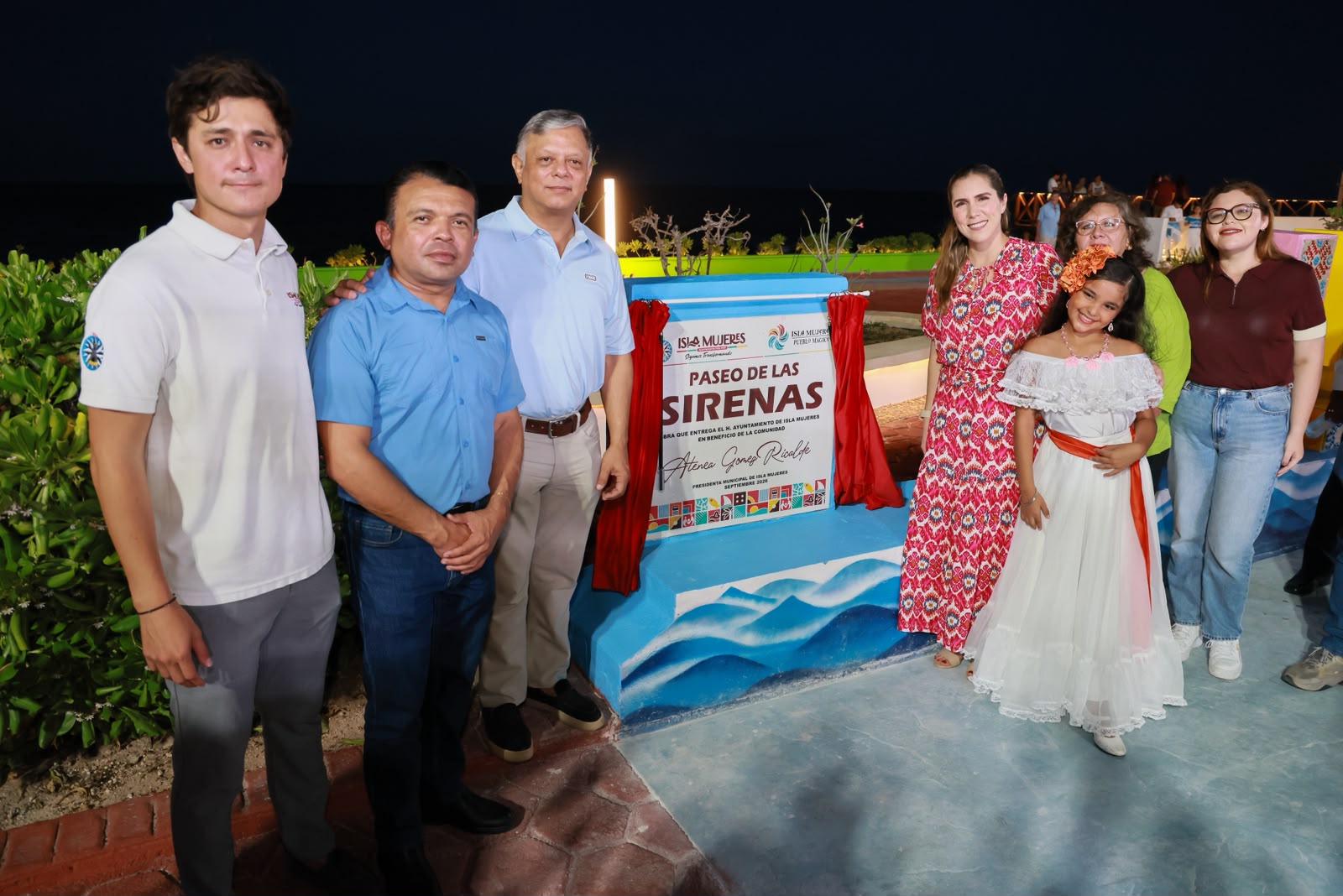 Atenea Gómez Ricalde inaugura el Paseo de las Sirenas, nuevo atractivo turístico de Isla Mujeres
