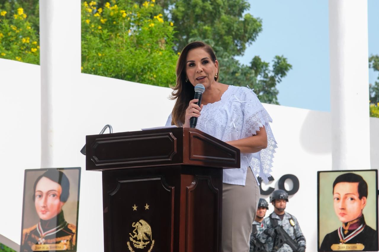 Encabezan Mara Lezama y el Gral. Mondragón Rivero conmemoración del 179 aniversario de la Gesta Heroica de Chapultepec