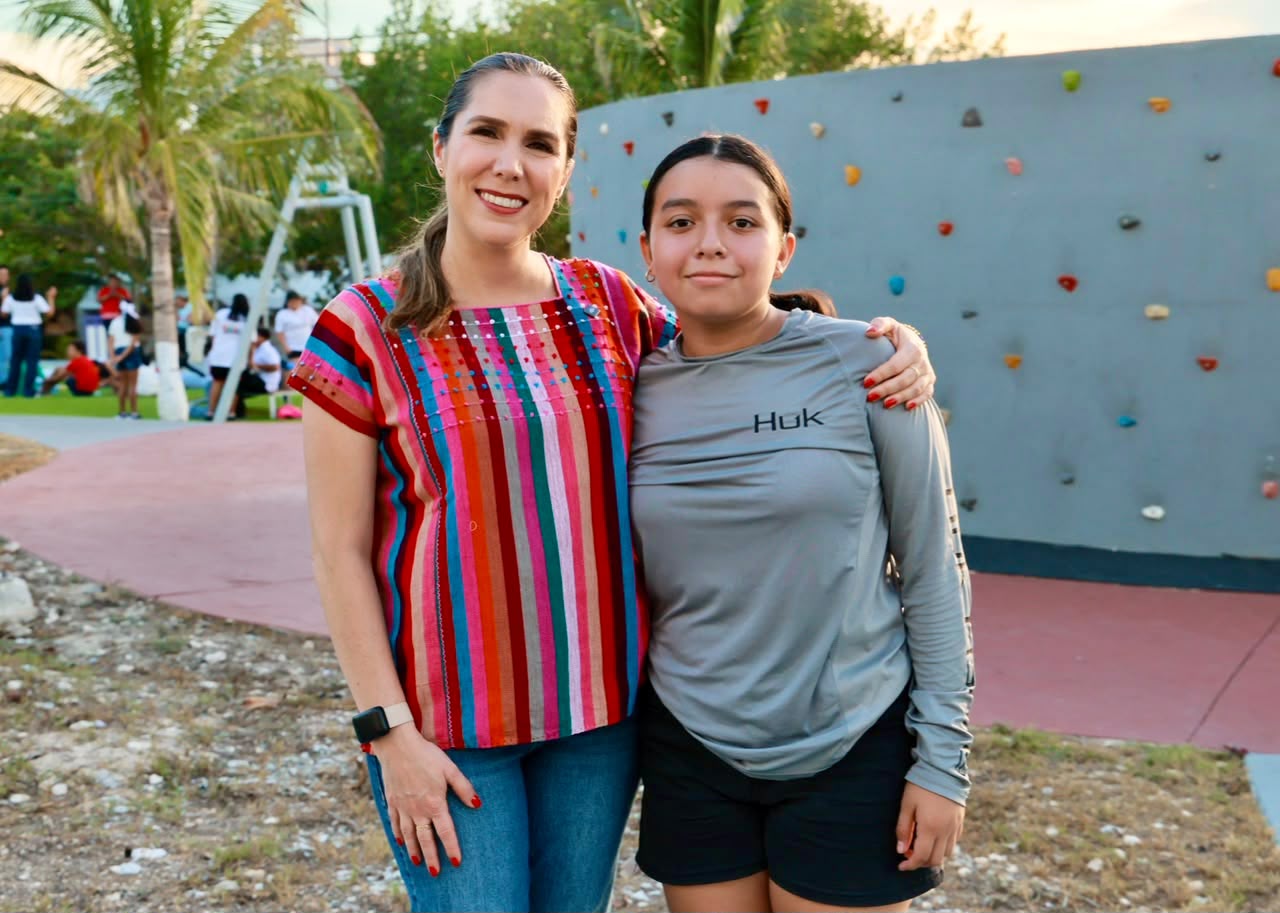 Atenea Gómez Ricalde entrega primera etapa del Parque Las Iguanas para las familias isleñas