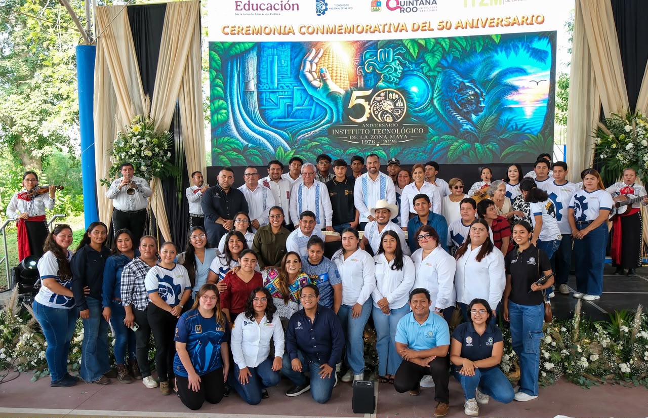 Instituto Tecnológico de la Zona Maya celebra 50 años de formar profesionistas en el sur de Quintana Roo: Mara Lezama