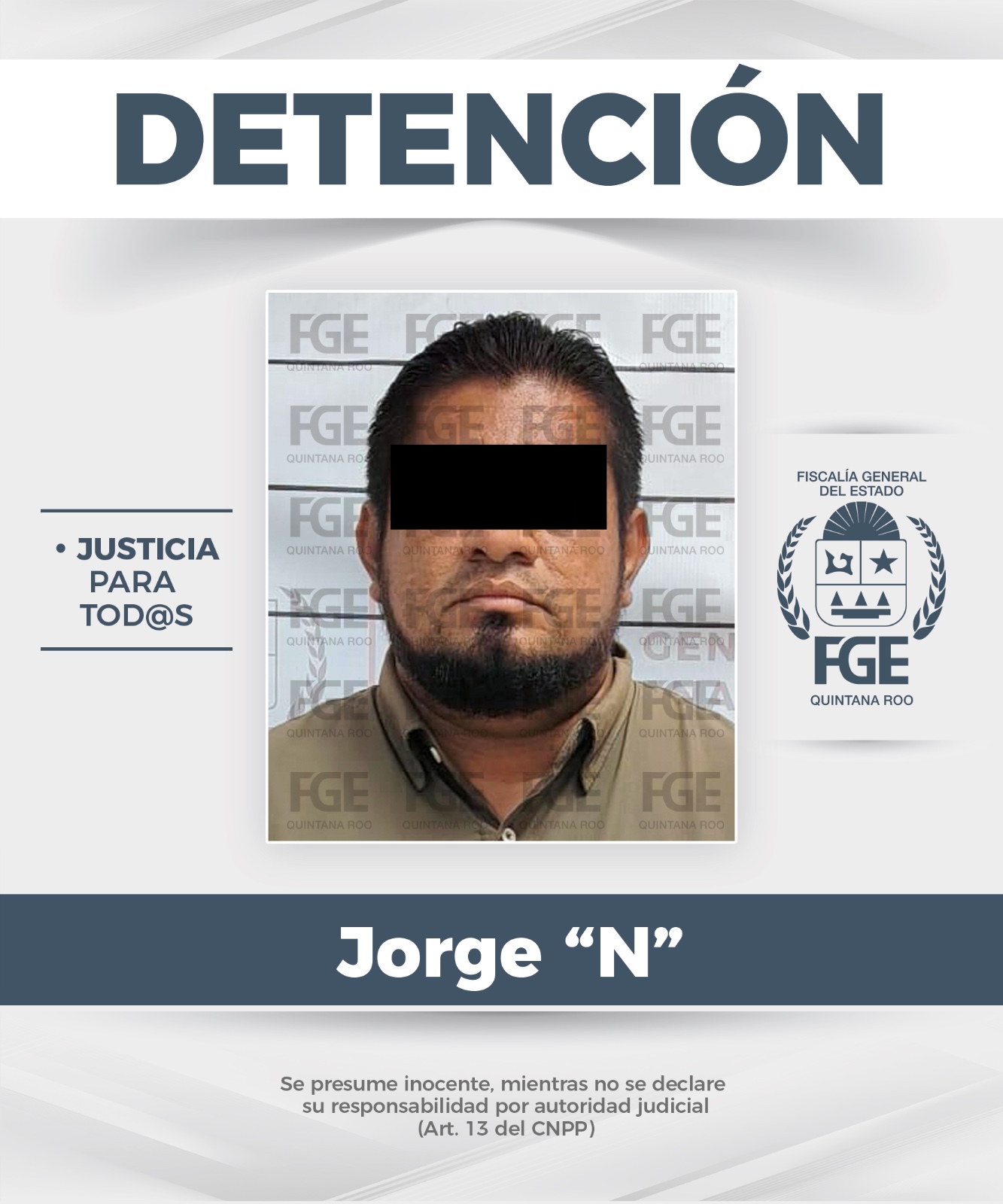 Cumplimenta FGE Quintana Roo órdenes de aprehensión para 3 personas por extorsión agravada en Playa del Carmen