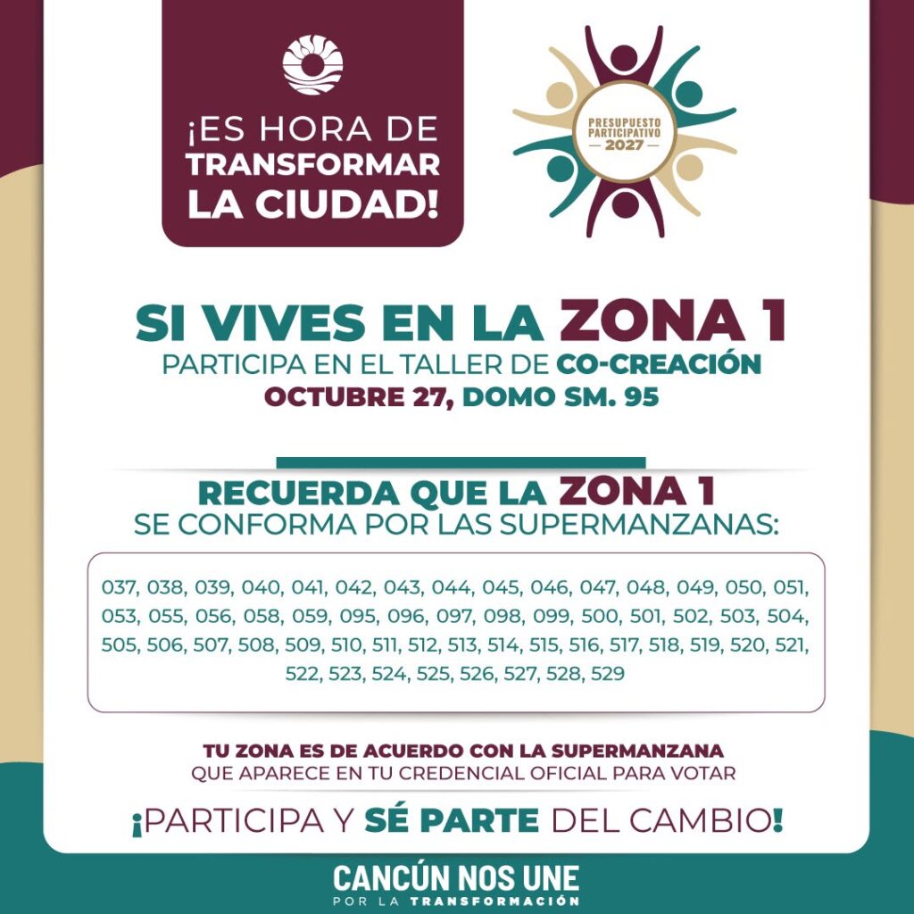 INICIARÁ AYUNTAMIENTO DE BJ TALLERES DE CO-CREACIÓN DE PRESUPUESTO PARTICIPATIVO 2027